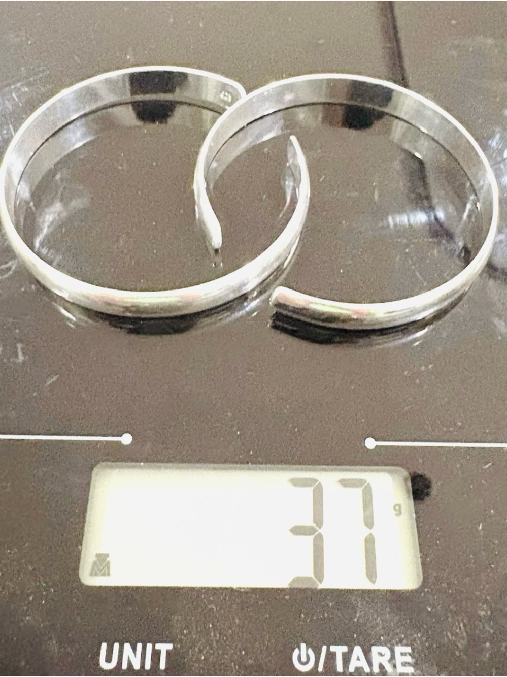💎 HEAVY 37g Solid Sterling Silver Cuff Bracelet Set - 925 Investment Grade!!